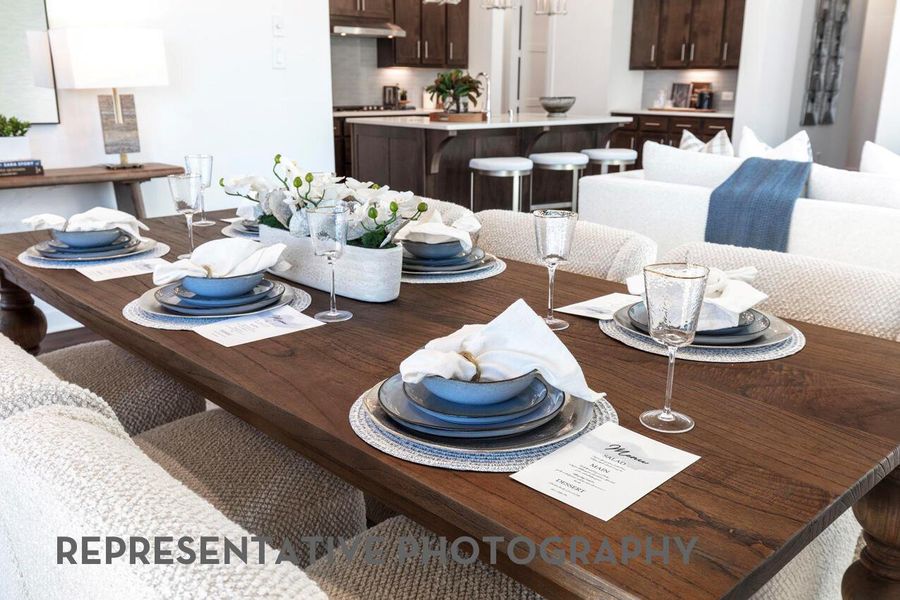 Furnished interior view inside a new home in 6 Creeks at Waterridge, Kyle (Image 12).