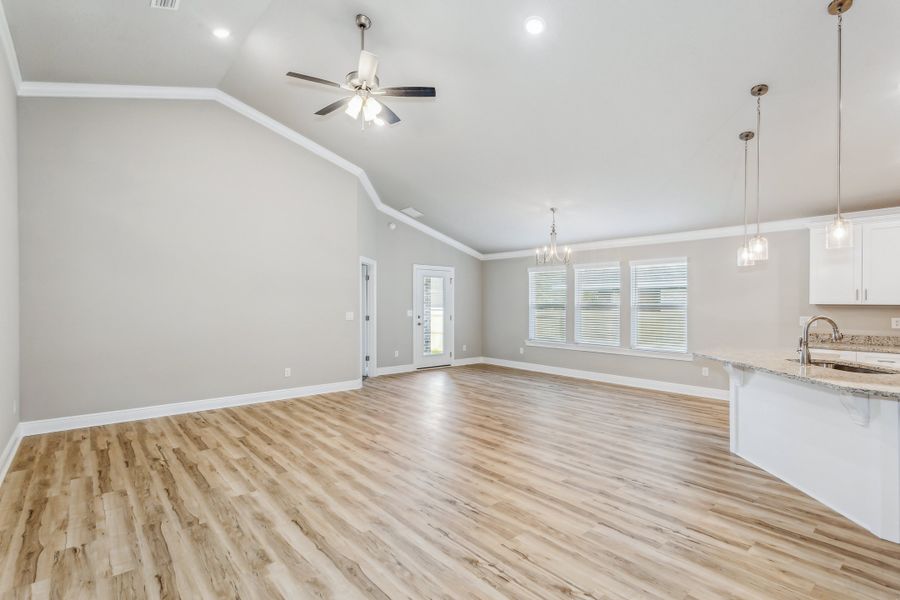 Representative unfurnished interior of a home built from the The Carlos by Herbst Homes in Doyle Hawkins Landing, Navarre (Image 21).