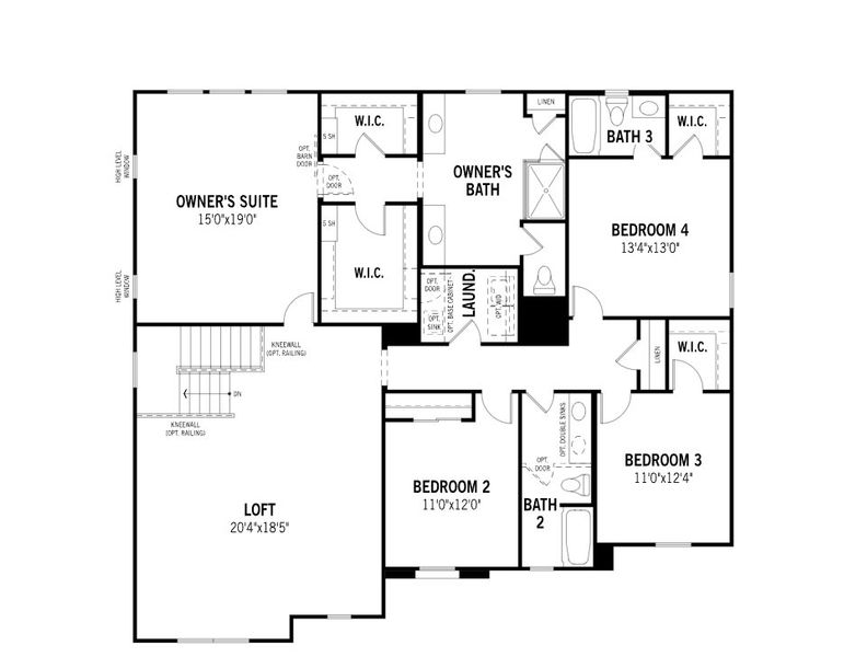 2D floor plan layout of this home in Landmarke, San Tan Valley, AZ (Image 5).