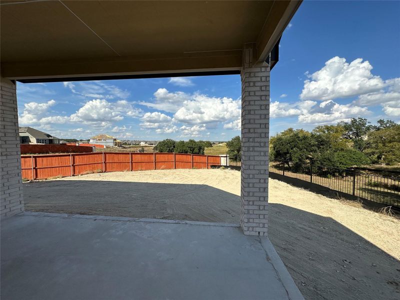 Rear Covered Patio and private backyard Rear Covered Patio and private backyard