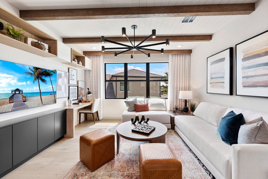 Representative furnished interior of a home built from the Polaris by GL Homes in Apex at Avenir, Palm Beach Gardens (Image 9). Representative furnished interior of a home built from the Polaris by GL Homes in Apex at Avenir, Palm Beach Gardens (Image 9).
