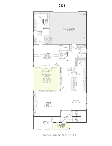 2D floor plan layout for the Preston by Tri Pointe Homes in Addison Hill, Charlotte, NC (Image 3). 2D floor plan layout for the Preston by Tri Pointe Homes in Addison Hill, Charlotte, NC (Image 3).