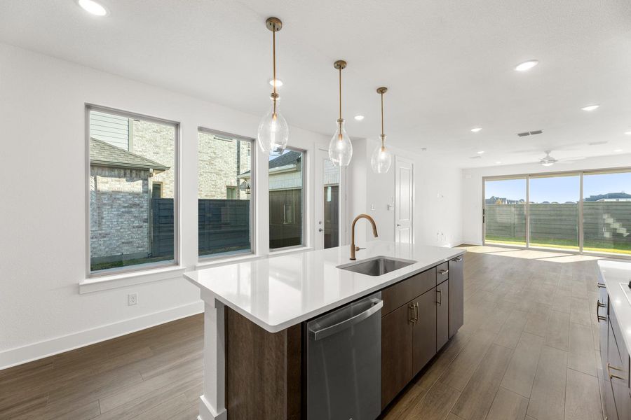 Furnished interior view inside a new home in Garden Collection at Union Park, Little Elm (Image 7).