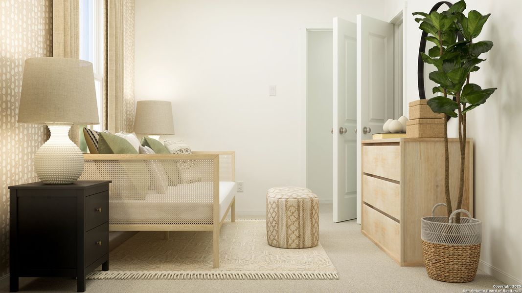 Furnished interior view inside a new home in Tres Laurels, San Antonio (Image 6).