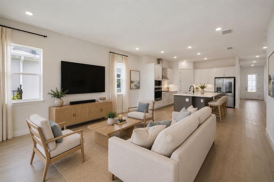Furnished interior view inside a new home in Laureate Park, Orlando (Image 11).