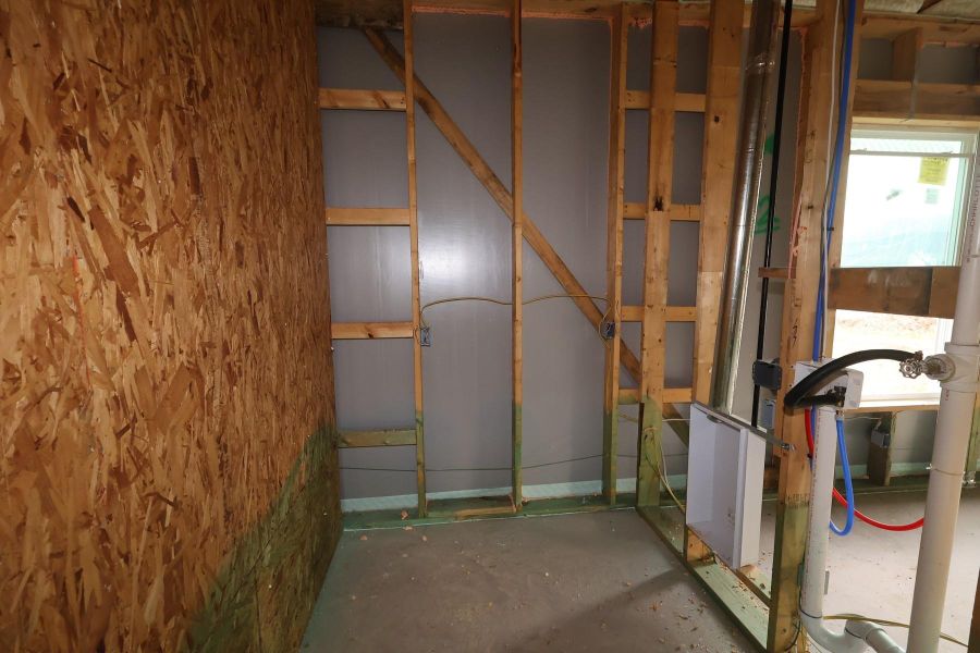 In-progress construction of a new home in Pomona - Grove Row Collection, Manvel, TX (Image 5).