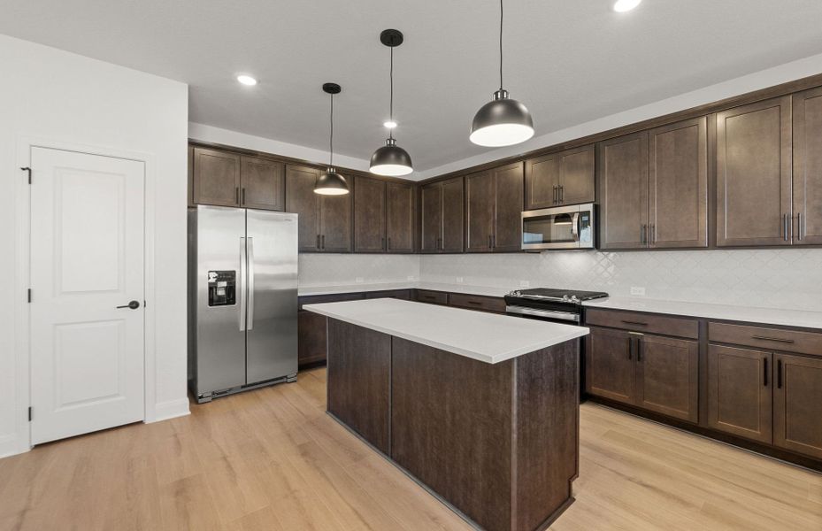 Furnished interior view inside a new home in Patterson Ranch, Georgetown (Image 7).