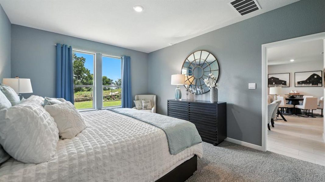 Furnished interior view inside a new home in Monarch at the Meadows, Ponder (Image 12).