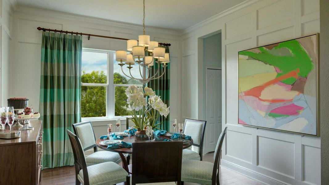 Furnished interior view inside a new home in Boca Royale Golf & Country Club Real Estate and Homes for Sale in Englewood, FL - Neal Communities, Englewood (Image 7).