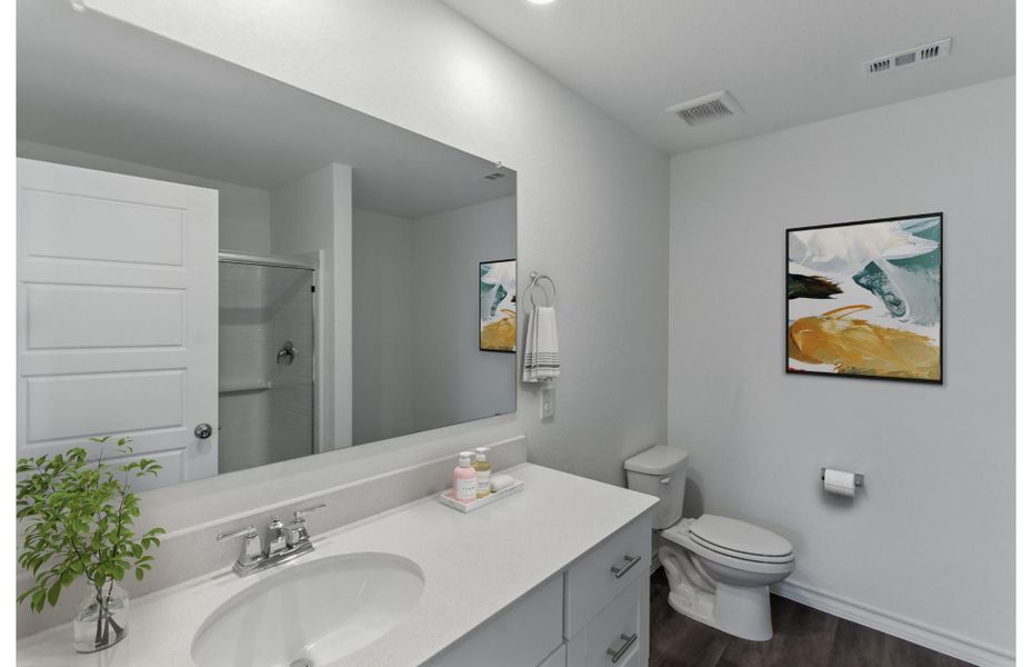 Representative furnished interior of a home built from the Beeville by Centex in Davis Ranch, San Antonio (Image 11).