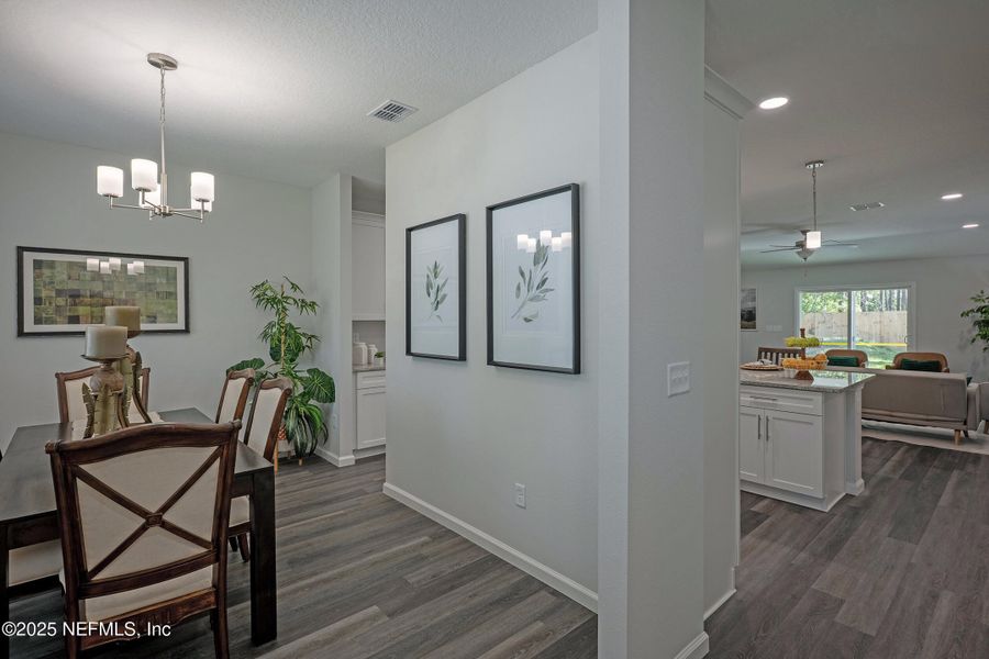 Furnished interior view inside a new home in , Jacksonville (Image 24).