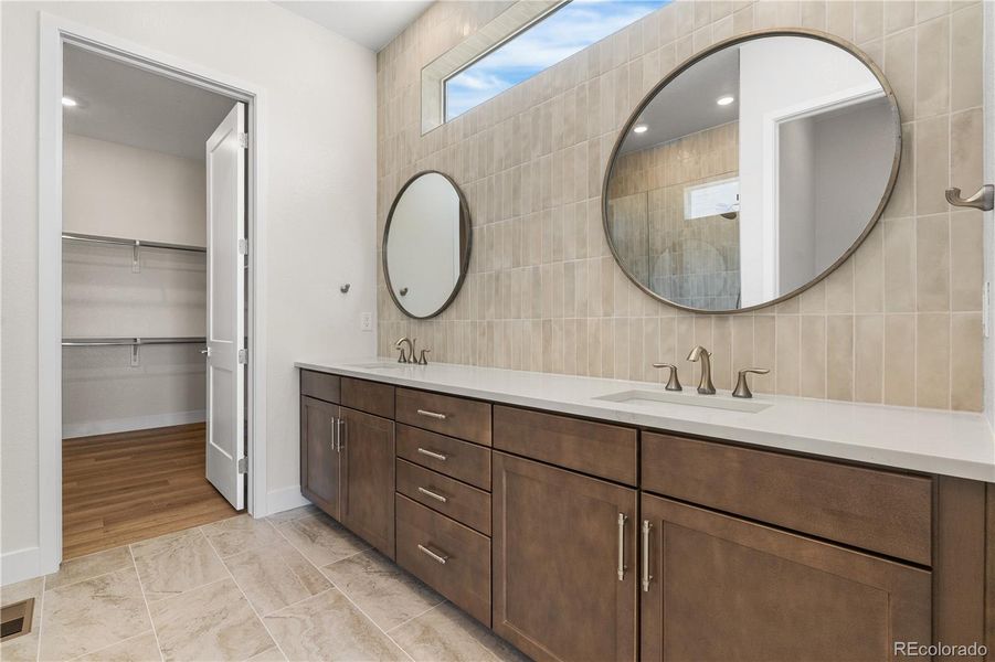 Furnished interior view inside a new home in Reserve at The Canyons, Castle Pines (Image 25).