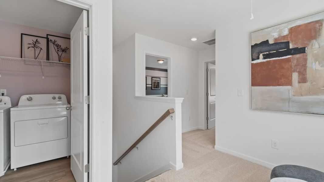 Furnished interior view inside a new home in Bowers Farm Townhomes, McDonough (Image 14).