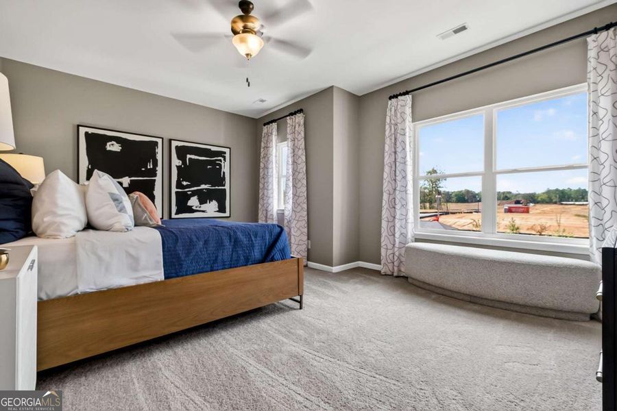 Furnished interior view inside a new home in Trellis Park, Hampton (Image 28). Furnished interior view inside a new home in Trellis Park, Hampton (Image 28).