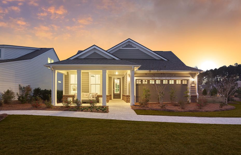Front exterior of a new home in Del Webb Charleston at Nexton, Summerville, SC, highlighting curb appeal (Image 2).