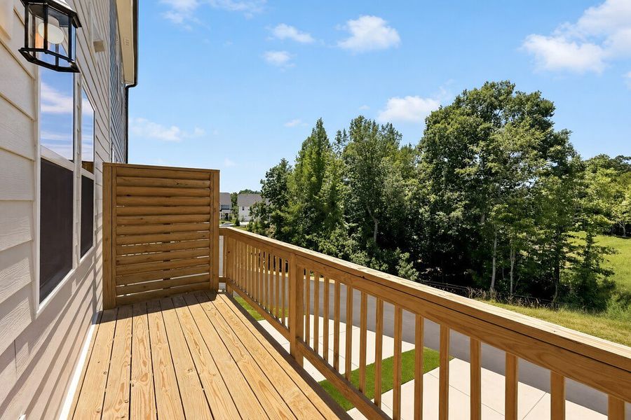 Exterior details and patio area of a home in Silverstone, Knightdale (Image 4).