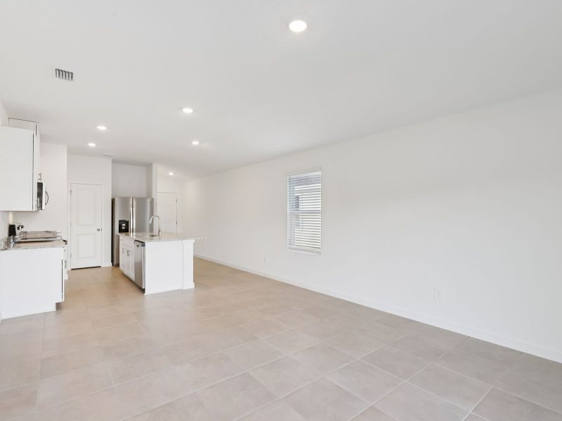 Spacious, unfurnished interior of a new home in Flagler Village - Classic Series, Palm Coast (Image 10). Spacious, unfurnished interior of a new home in Flagler Village - Classic Series, Palm Coast (Image 10).