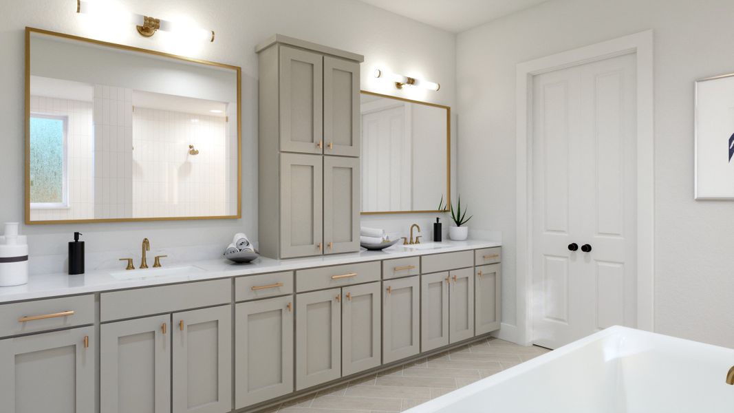 Representative furnished interior of a home built from the Ashland III by Southgate Homes in Eliana, McKinney (Image 12).