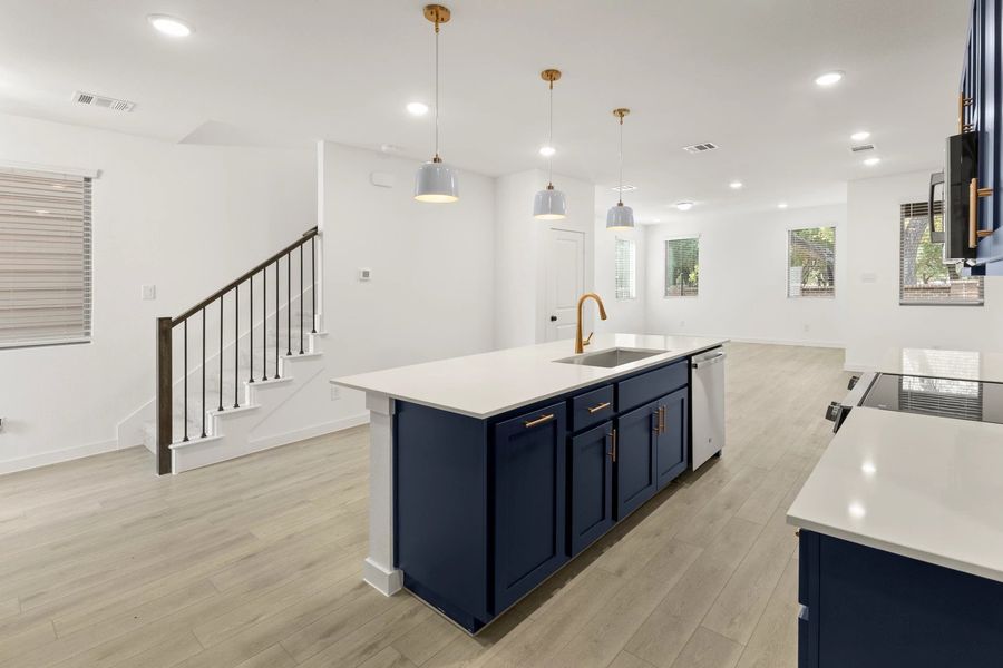 Open Kitchen-Living Room featuring the Sapphire Collection Open Kitchen-Living Room featuring the Sapphire Collection