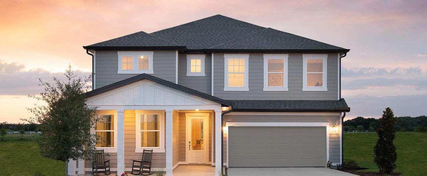 Representative exterior photo of a completed home built from the Duval II by Ashton Woods in Northlake at Ovation, Winter Garden, FL (Image 20).