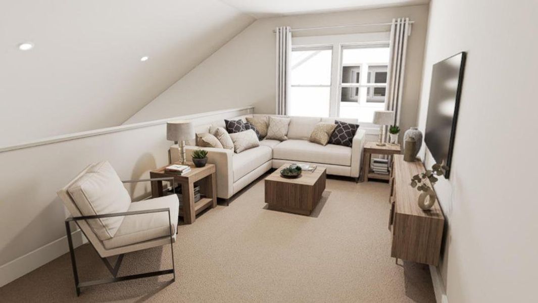 Furnished interior view inside a new home in Allen Park, Raleigh (Image 10).