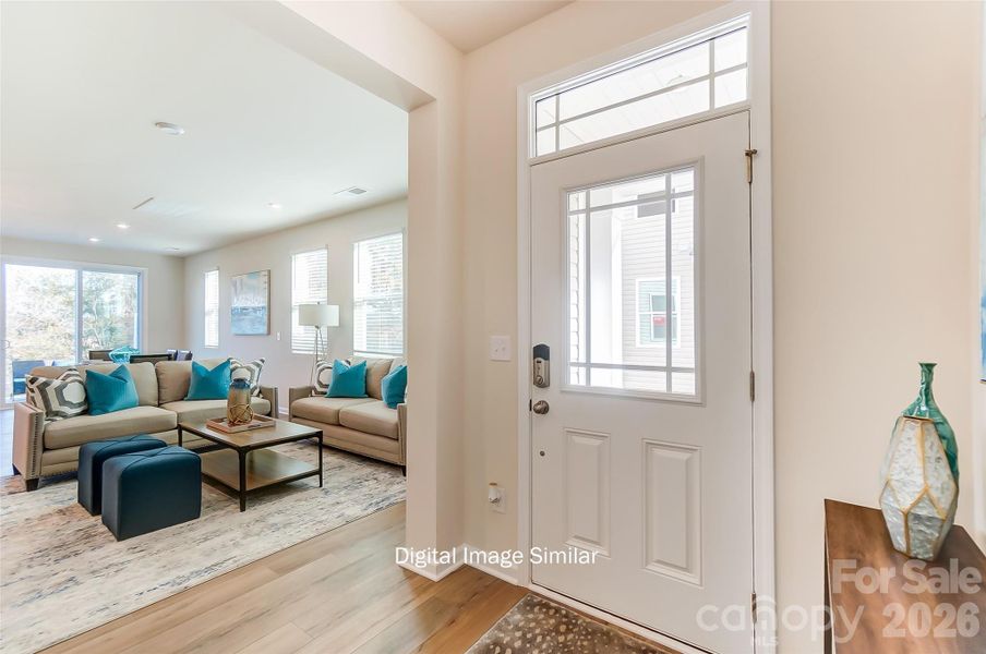 Furnished interior view inside a new home in Bailey Run, Charlotte (Image 19).