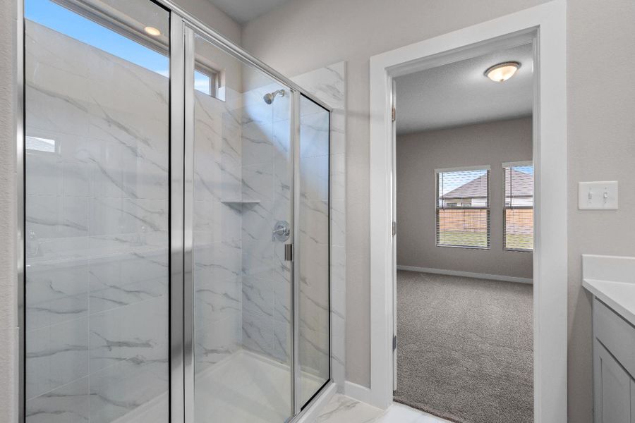 Walk-in shower in Primary Bath