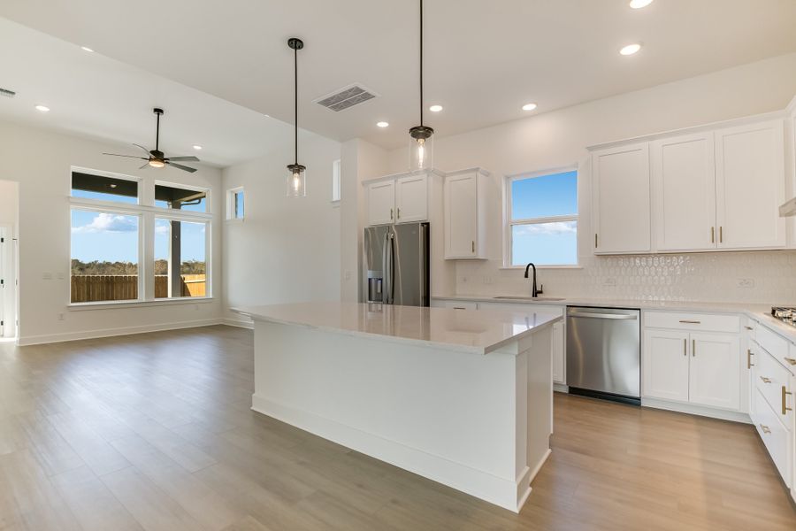 Furnished interior view inside a new home in South Brook, Leander (Image 5). Furnished interior view inside a new home in South Brook, Leander (Image 5).