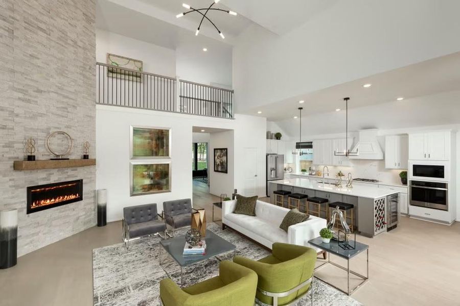 Furnished interior view inside a new home in Valencia, Manvel (Image 6).