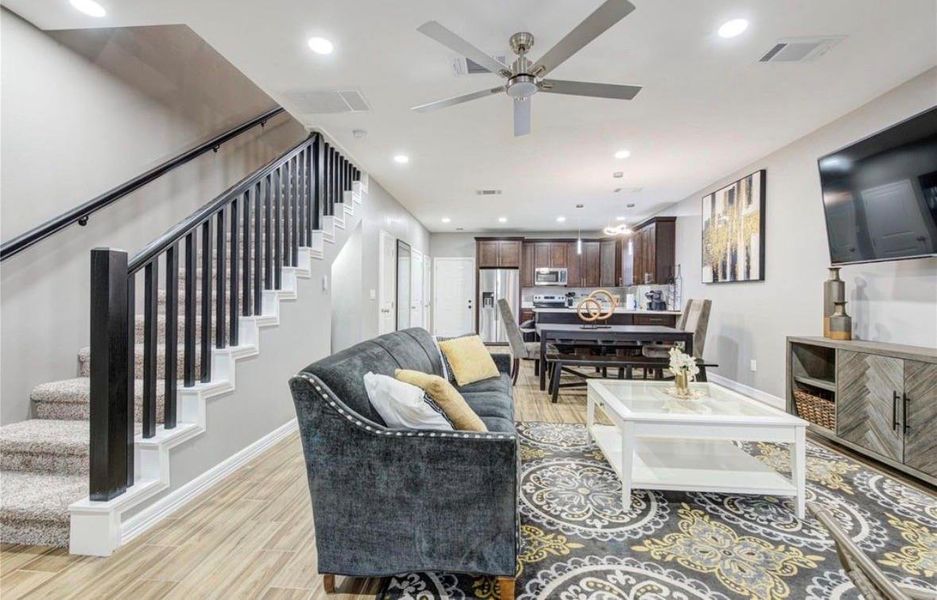 Furnished interior view inside a new home in , Houston (Image 10).