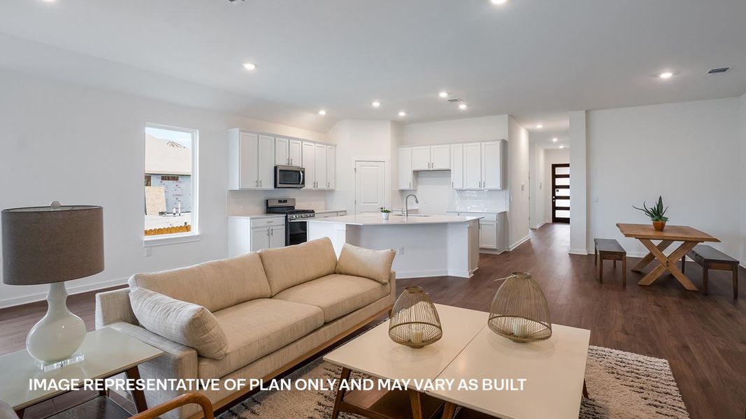 Furnished interior view inside a new home in Rosenbusch Ranch, Leander (Image 14).