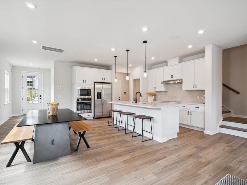 Representative furnished interior of a home built from the Stuart by Tri Pointe Homes in Millstone, Cramerton (Image 4).