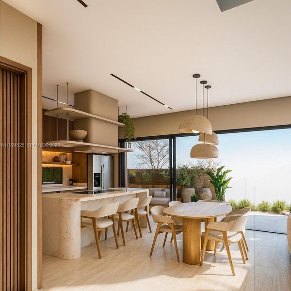 Furnished interior view inside a new home in , Hollywood (Image 6).