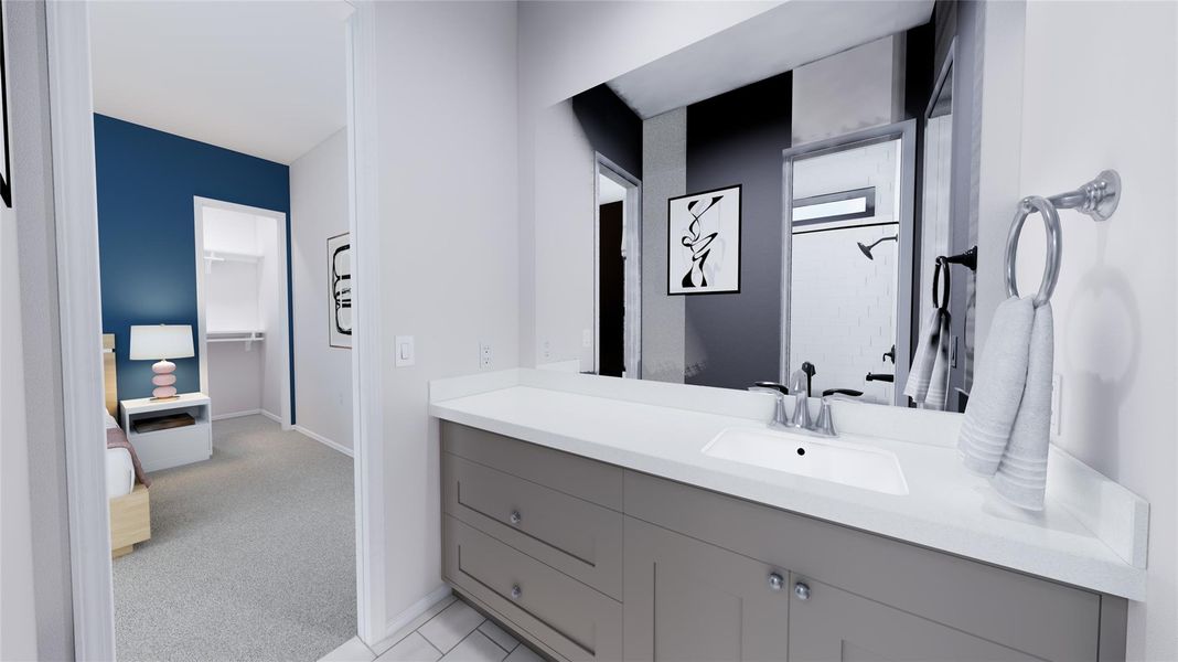 Furnished interior view inside a new home in The Preserve at Rosenberg, Rosenberg (Image 22).