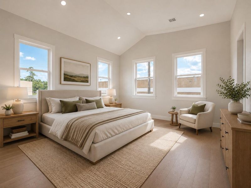 Rendering: Primary Bedroom Rendering: Primary Bedroom