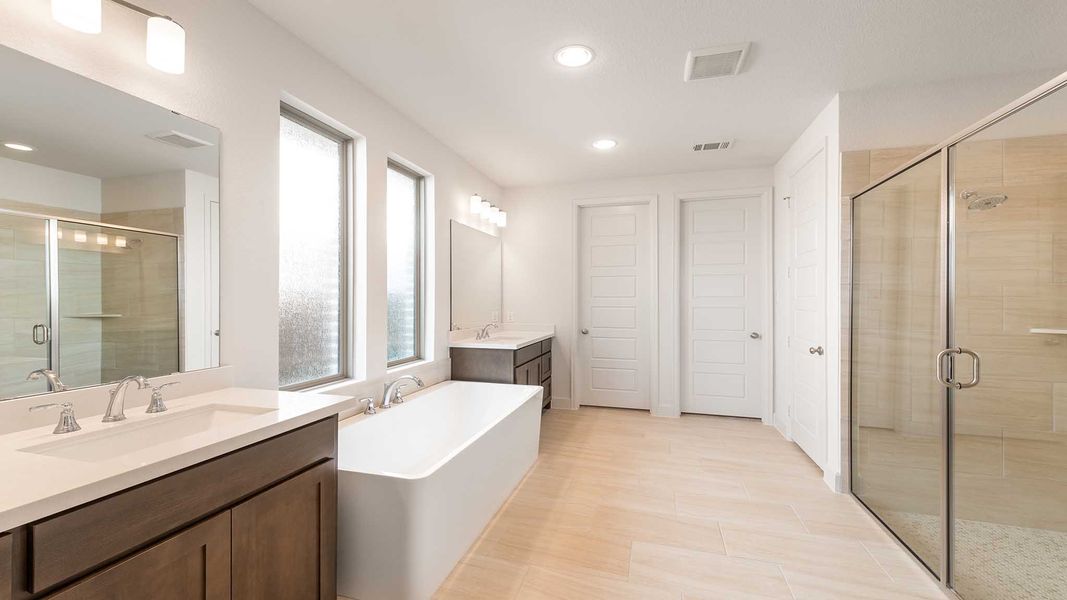 Furnished interior view inside a new home in Mosaic 50', Celina (Image 12). Furnished interior view inside a new home in Mosaic 50', Celina (Image 12).