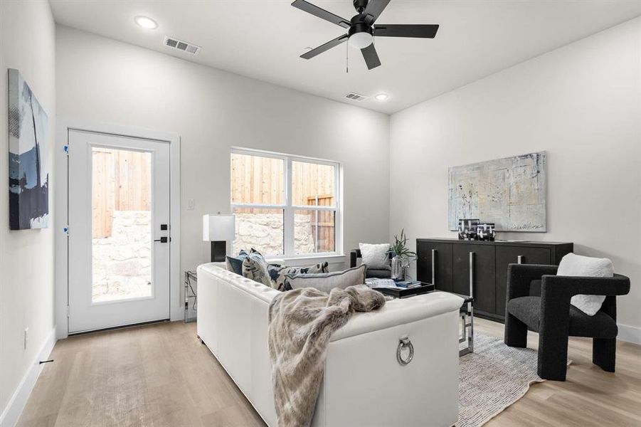 Furnished interior view inside a new home in , Irving (Image 9). Furnished interior view inside a new home in , Irving (Image 9).