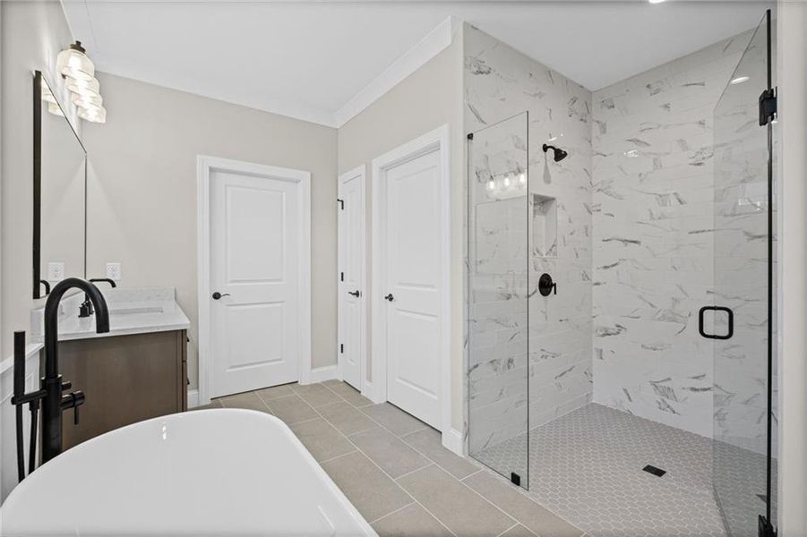 Furnished interior view inside a new home in , Canton (Image 8).