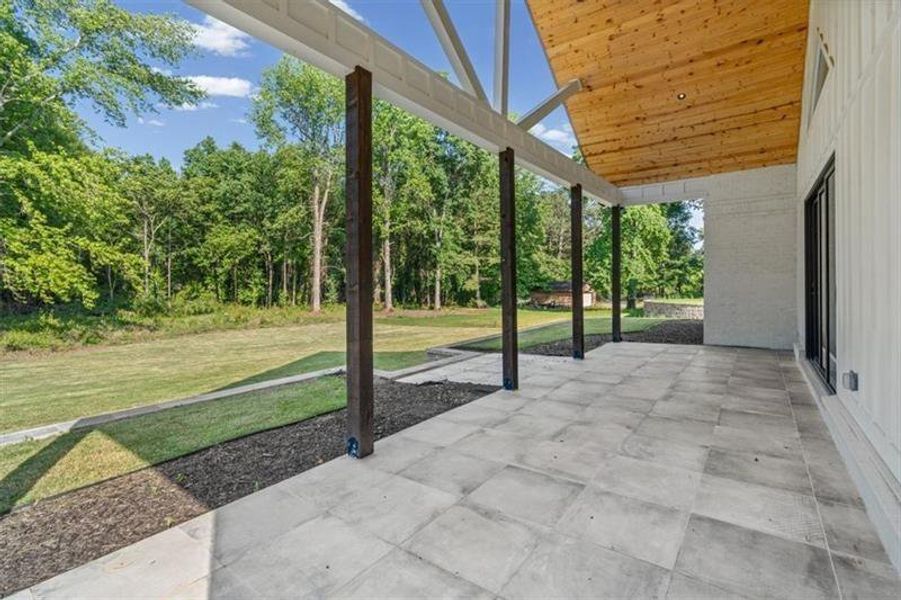 Exterior details and patio area of a home in , Lilburn (Image 3). Exterior details and patio area of a home in , Lilburn (Image 3).