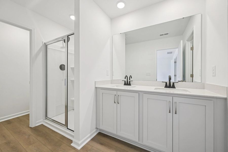 Furnished interior view inside a new home in Towns at The Point, Rolesville (Image 9).