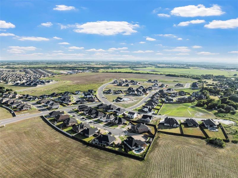 Aerial view of residential area Aerial view of residential area