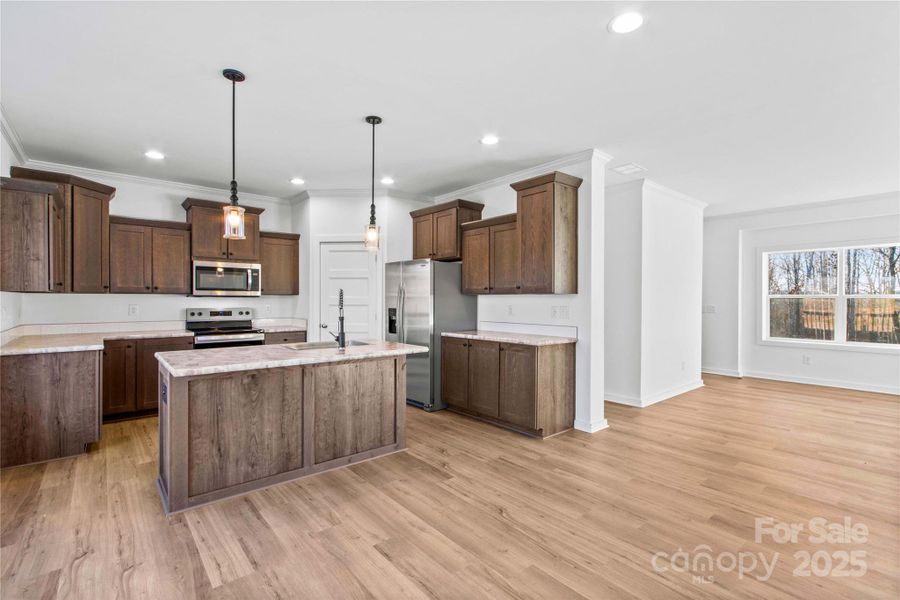 Furnished interior view inside a new home in , Statesville (Image 11).