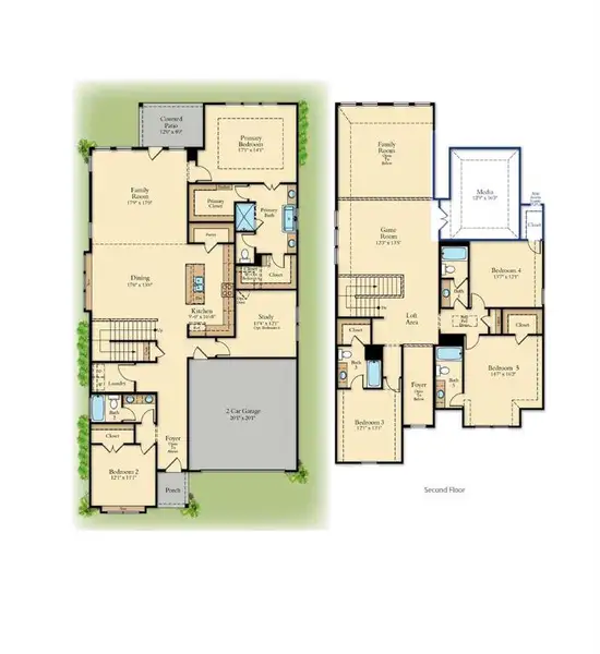 You'll love the open and flowing main floor paired with spacious bedroom, both upstairs and down, that our 4204 plan has to offer!