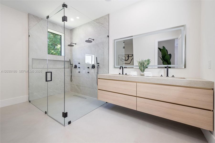Furnished interior view inside a new home in , Miami (Image 13).