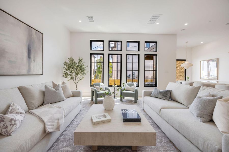 Furnished interior view inside a new home in , Houston (Image 18).