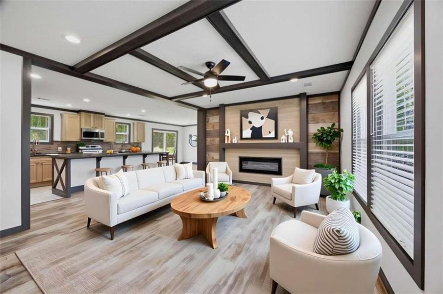 Furnished interior view inside a new home in , Eatonton (Image 3).