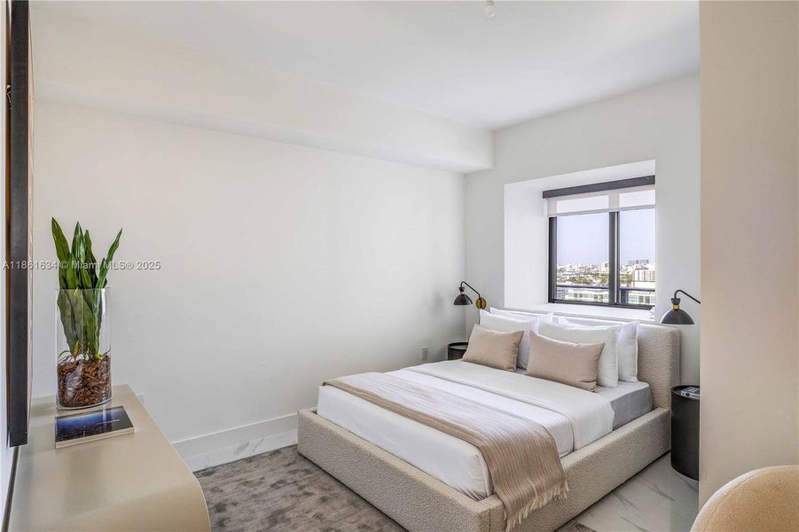 Furnished interior view inside a new home in , Miami (Image 23).