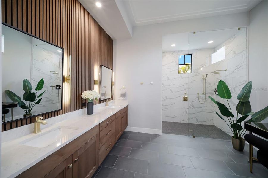 Furnished interior view inside a new home in , Parrish (Image 46).