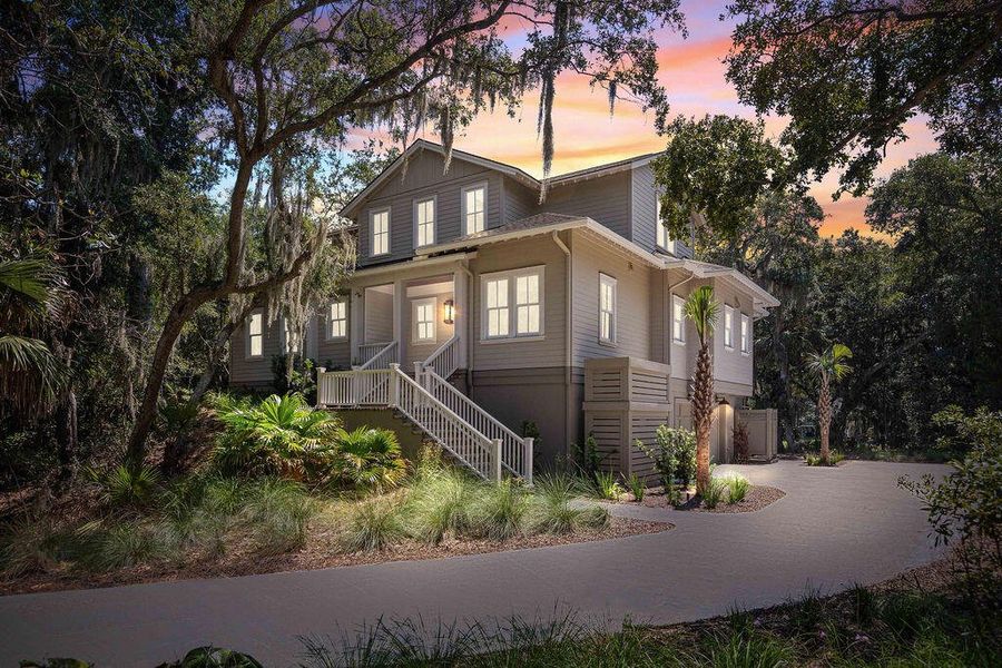 Front exterior of a new home in , Seabrook Island, SC, highlighting curb appeal (Image 31).