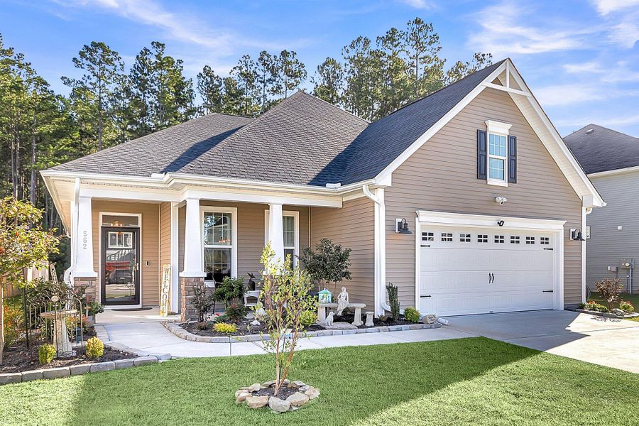 Front exterior of a new home in Lochton, Summerville, SC, highlighting curb appeal (Image 2).